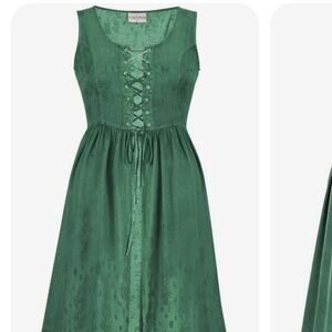 Holyclothing Emmeline Maxi Overdress - Green Jade